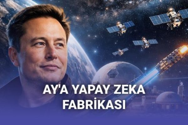 Elon Musk, Ay’a Yapay Zeka Fabrikası Kuracağını Açıkladı