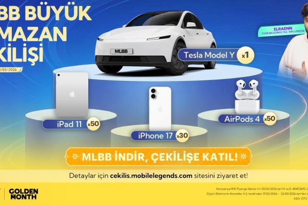 Türkiye’nin en büyük oyun çekilişi: Mobile Legends: Bang Bang, Ramazan’da Tesla Model Y, iPhone 17’ler ve daha birçok ödül dağıtıyor!